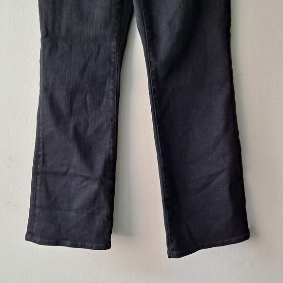 NWT Madewell Kick Out Crop Jeans Mid Rise Flare Leg Black Rinse Wash Size 27 - Picture 9 of 16